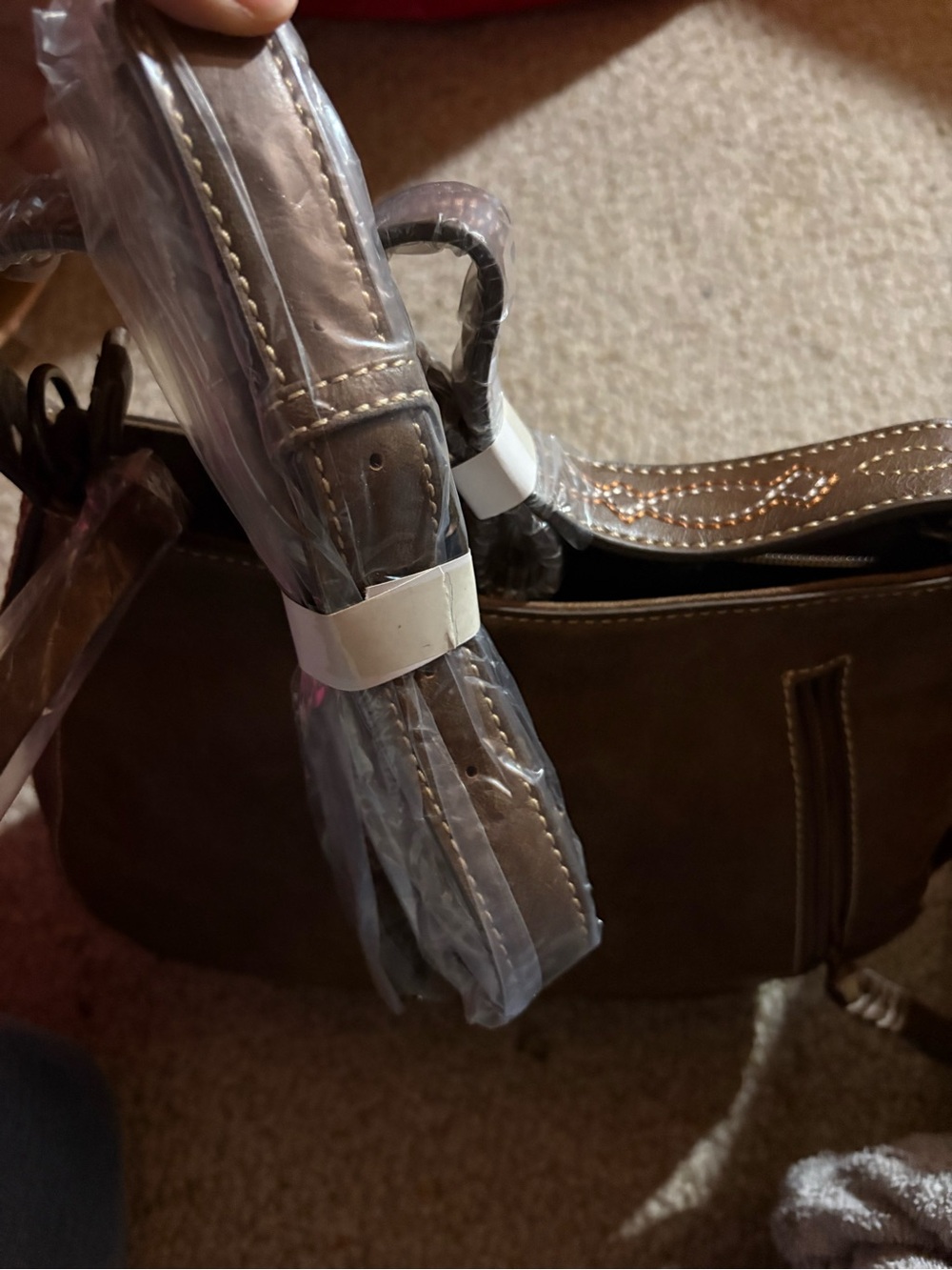 NWT Tony Lama Genuine Hair-on-Hide Concealed Carry Hobo Purse - Picture 7 of 10